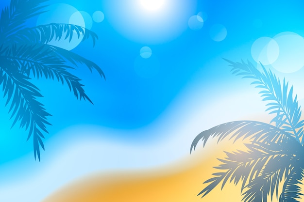 Free vector gradient background for summer season celebration