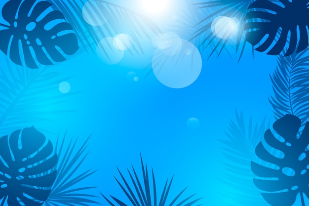 Free vector gradient background for summer season celebration