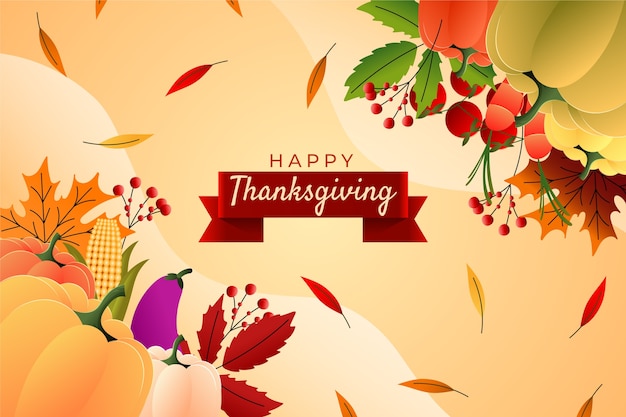 Gradient background for thanksgiving celebration