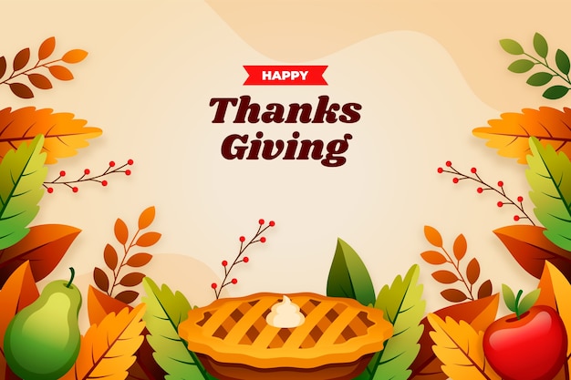 Gradient background for thanksgiving celebration