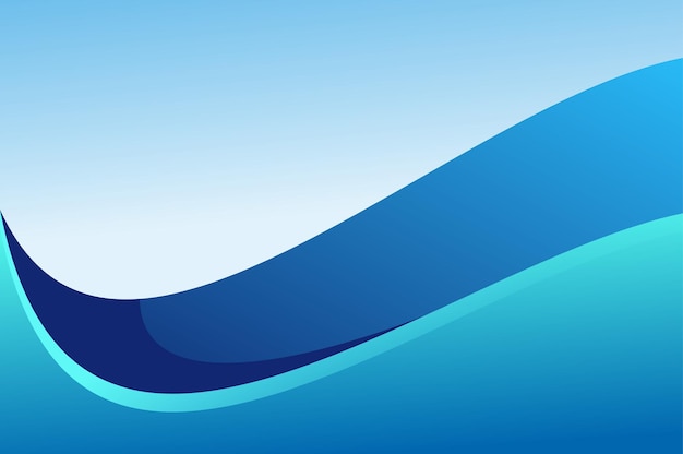 Free vector gradient background wave water