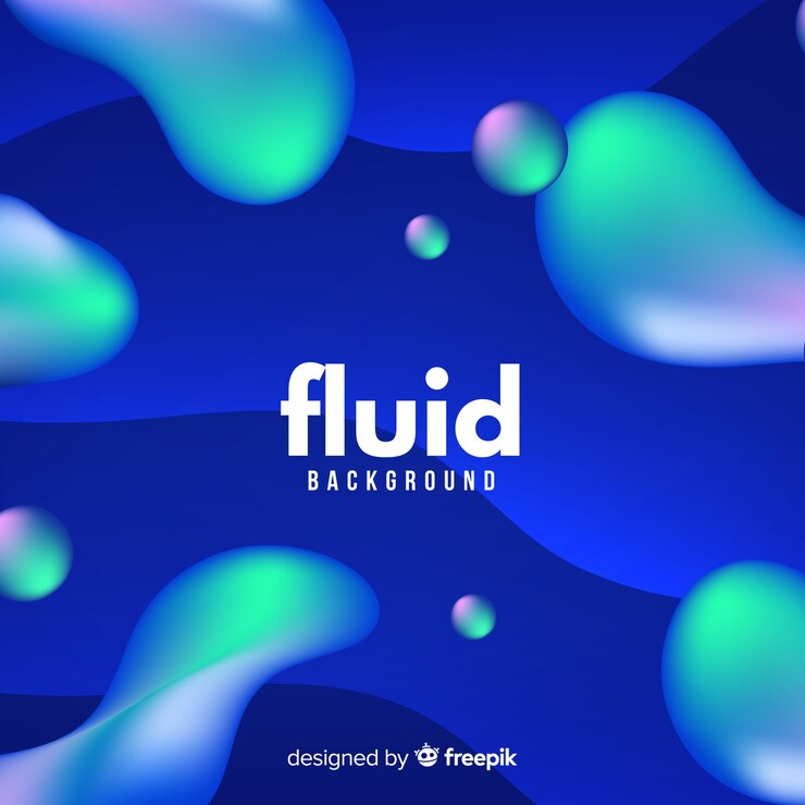 Free Vector gradient background with 3d fluid shapes