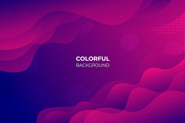 Free vector gradient background with abstract shapes