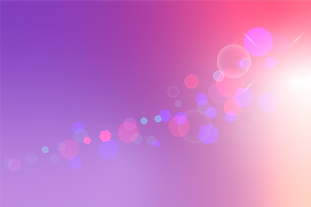 Free vector gradient background with bokeh effect