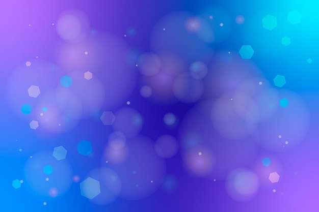 Free vector gradient background with bokeh effect