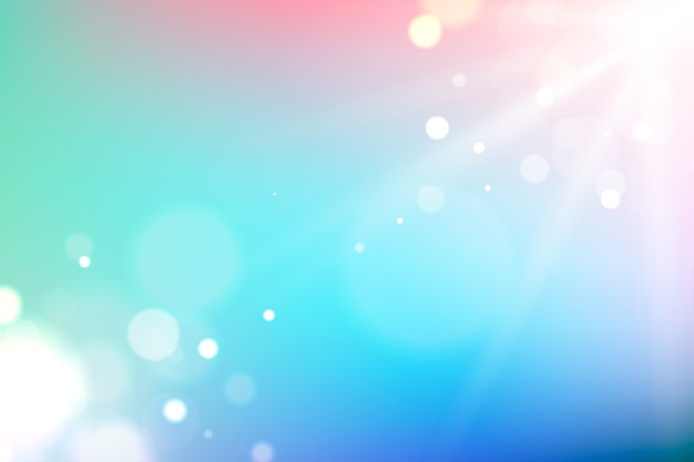 Free vector gradient background with bokeh effect