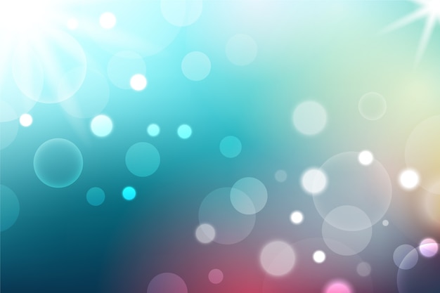 Free vector gradient background with bokeh effect