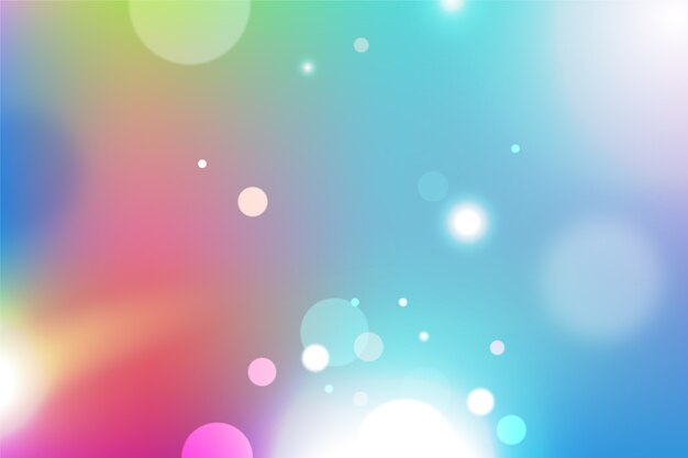 Gradient background with bokeh effect