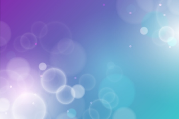 Free vector gradient background with bokeh effect