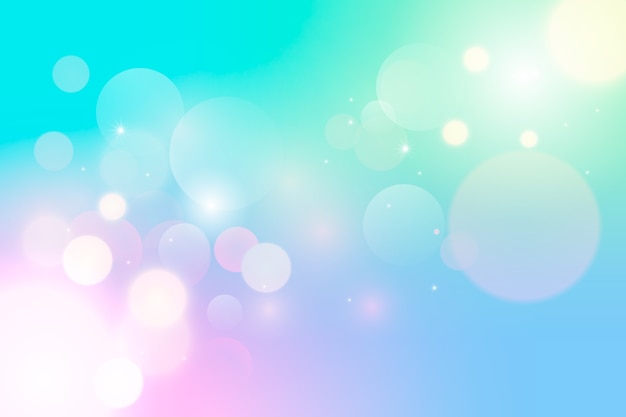 Free vector gradient background with bokeh effect