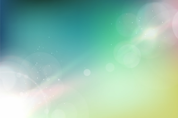 Free vector gradient background with bokeh effect