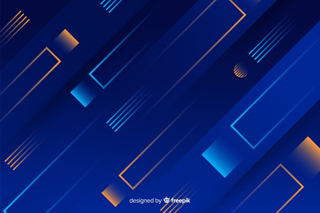 Gradient background with dynamic shapes