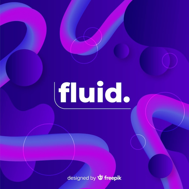 Gradient background with fluid shapes