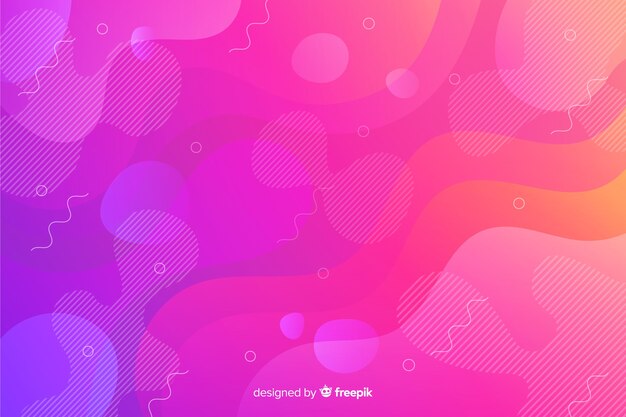 Gradient background with fluid shapes