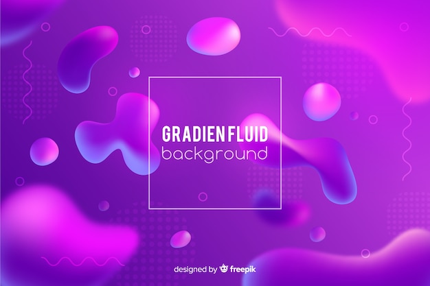 Gradient background with fluid shapes