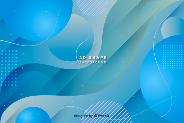 Gradient background with geometric shapes