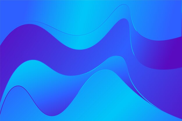 波状の形のグラデーションの背景