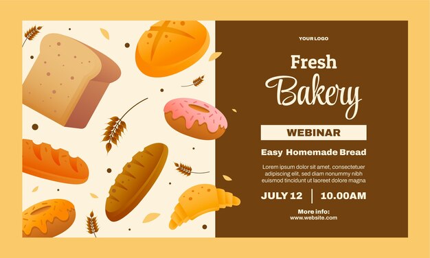 gradient bakery webinar template