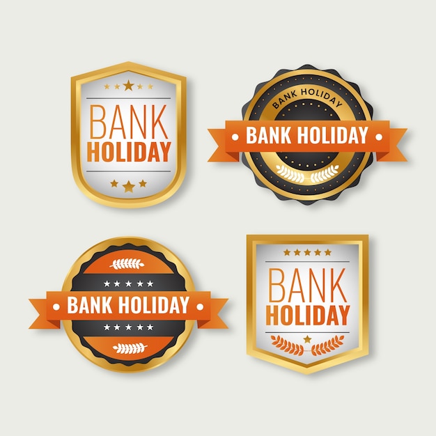 Gradient bank holiday labels