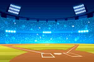 Free vector gradient baseball background