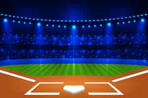 Free vector gradient baseball background