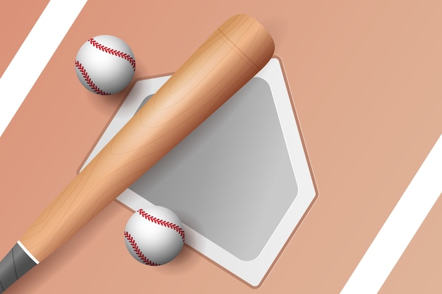 Gradient baseball background