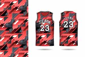 Free vector gradient basketball jersey pattern