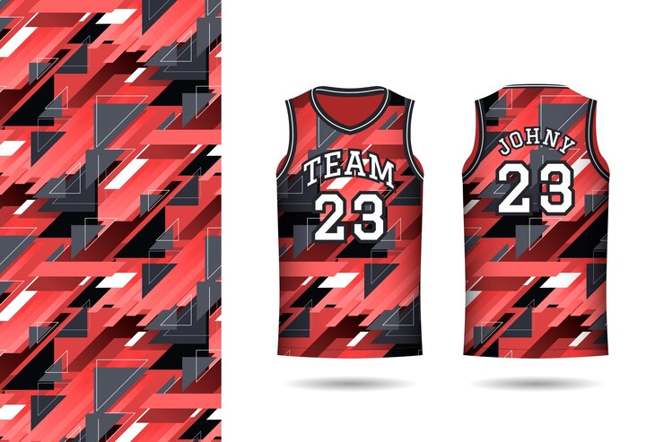 Free Vector gradient basketball jersey pattern