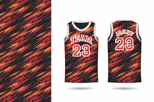 Free vector gradient basketball jersey pattern