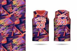 Free vector gradient basketball jersey pattern