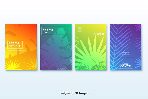 Gradient beach cover collection