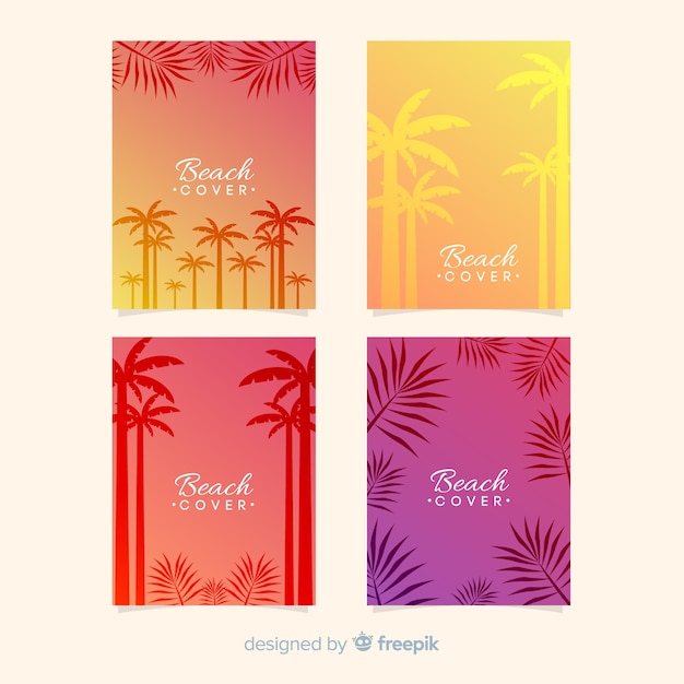 Gradient beach cover collection