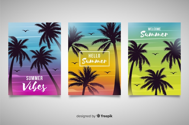 Gradient beach cover collection