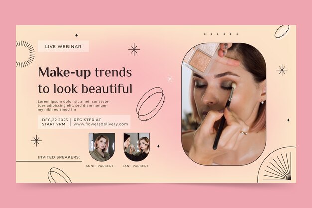 Gradient beauty design template