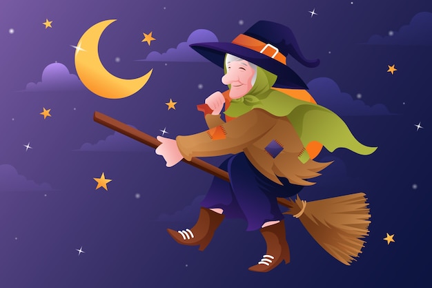 Gradient befana background