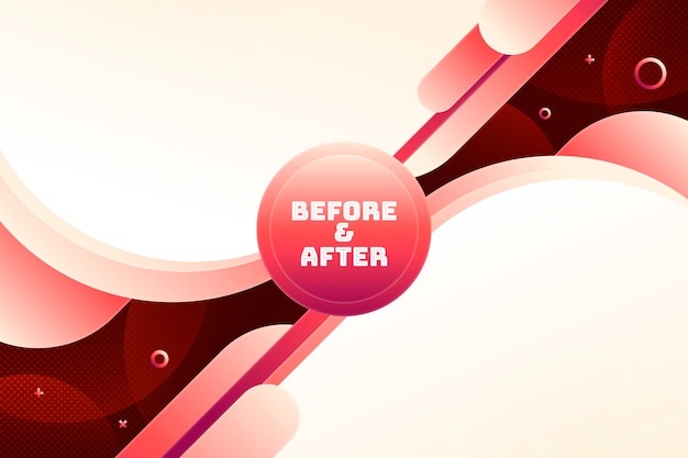 Gradient before and after wallpaper template