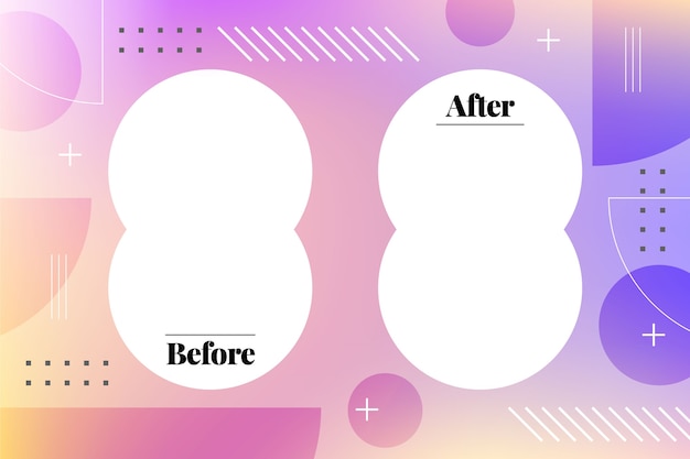 無料ベクター 壁紙テンプレートの前後のグラデーション