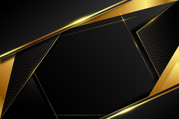 Gradient black background golden frames