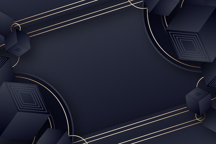 Free Vector gradient black background with cubes