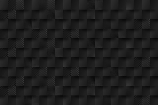 Free vector gradient black background with cubes