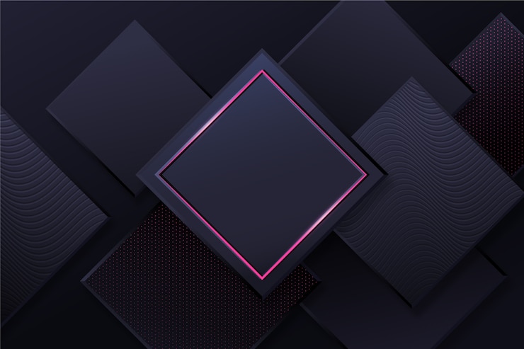 Free Vector gradient black background with cubes