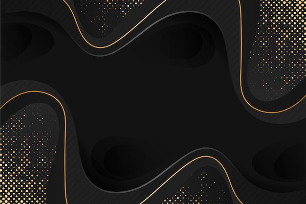 Gradient black background with golden textures