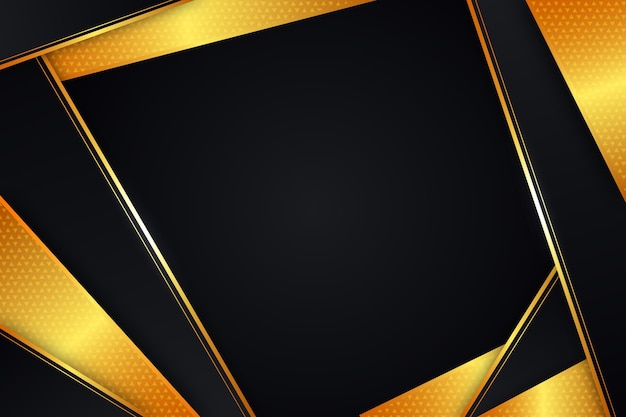 Free vector gradient black background with golden textures