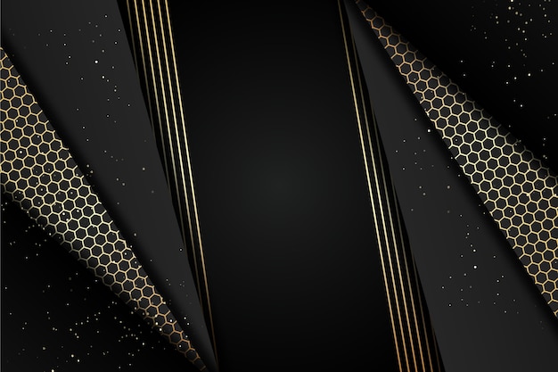 Gradient black background with golden textures