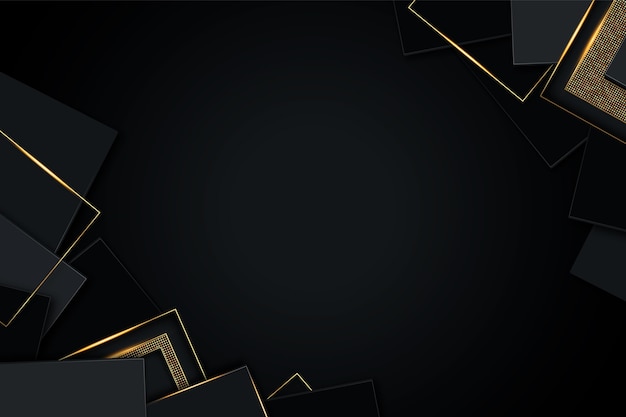 Gradient black background with golden textures