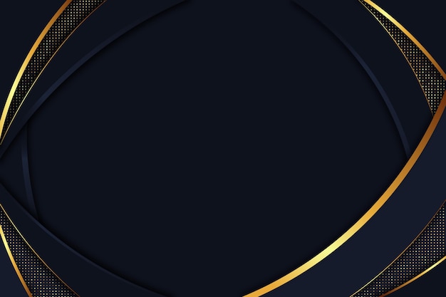 Free vector gradient black background with golden textures