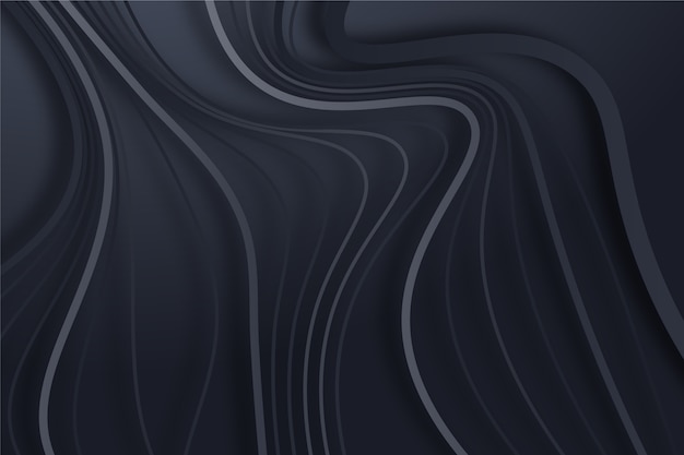 Gradient black background with wavy lines