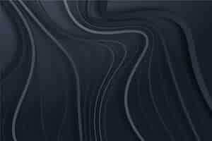 Free vector gradient black background with wavy lines