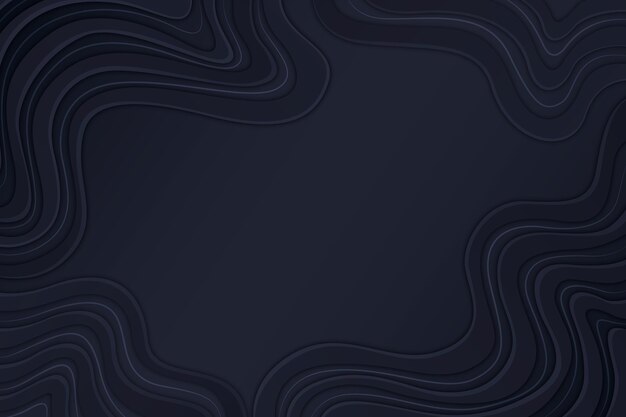 Gradient black background with wavy lines