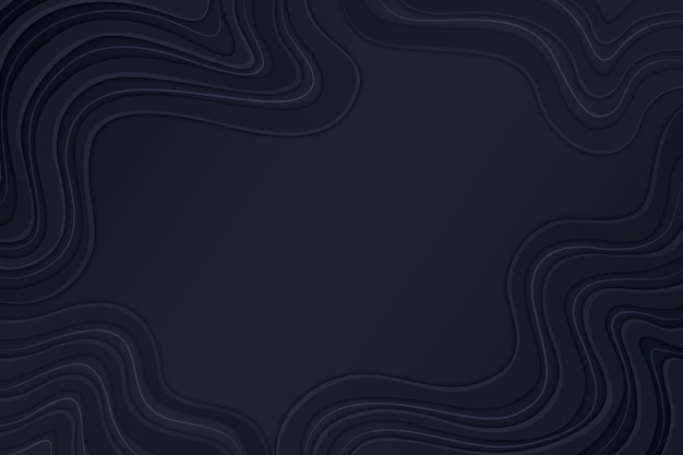 Gradient black background with wavy lines